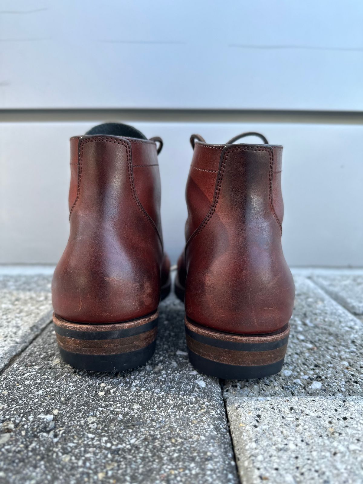 Photo by worra on March 1, 2023 of the NF Bootmaker Milton Boot in Horween Tan Workshoe Butt.