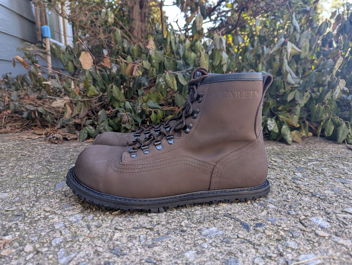 Photo by polishengineering on January 22, 2025 of the Carets Determination Safety Boot in Cacao Nubuck.