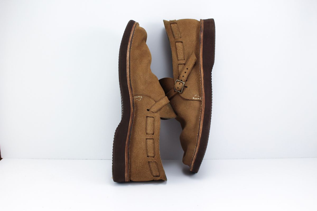 Photo by polishengineering on November 4, 2024 of the Oak Street Bootmakers Country Loafer in Horween Natural Chromexcel Roughout.