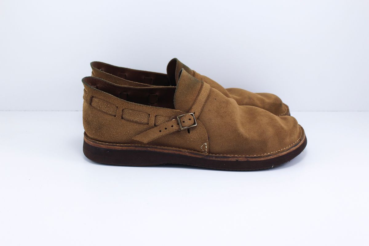 Photo by polishengineering on November 4, 2024 of the Oak Street Bootmakers Country Loafer in Horween Natural Chromexcel Roughout.