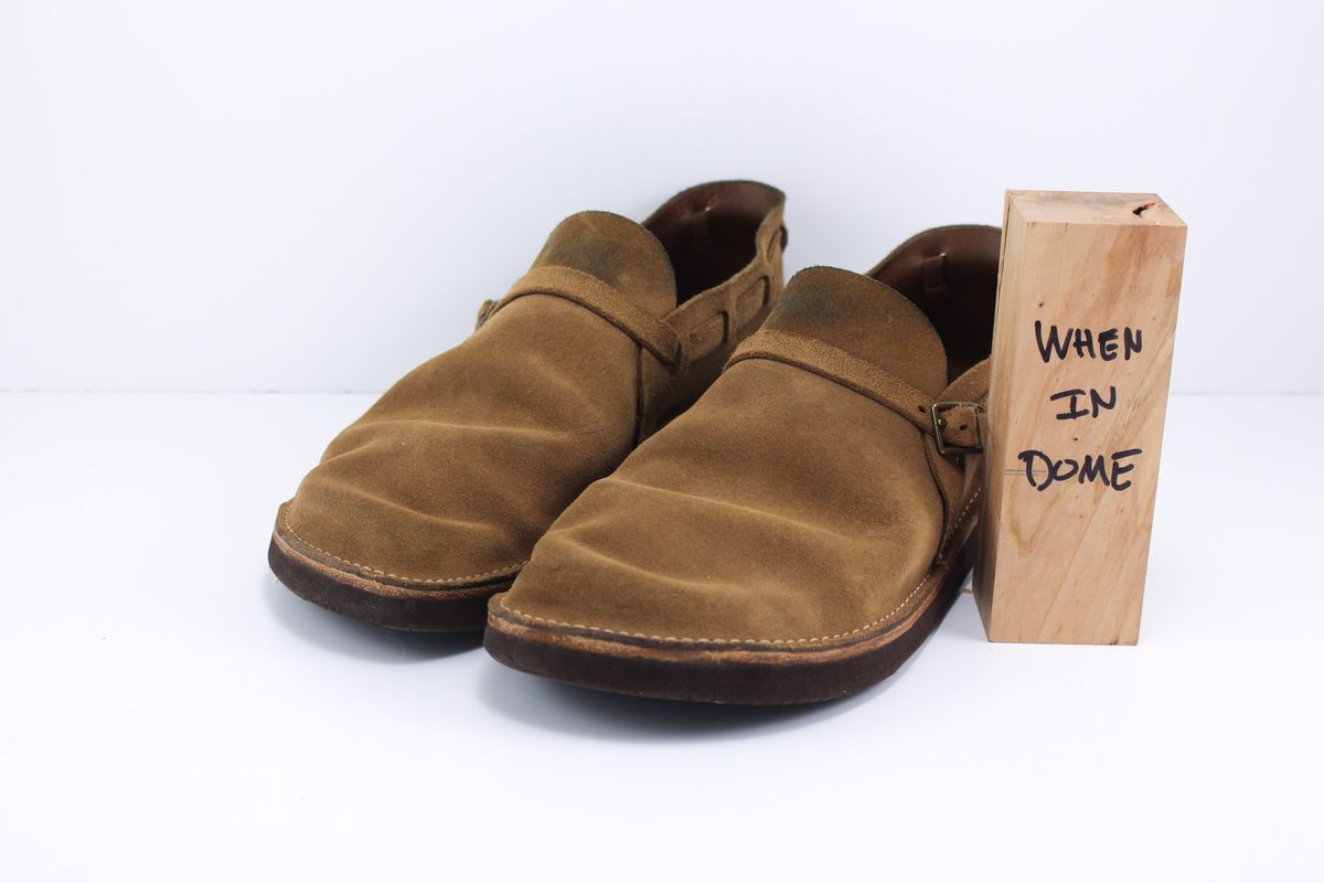 Photo by polishengineering on November 4, 2024 of the Oak Street Bootmakers Country Loafer in Horween Natural Chromexcel Roughout.