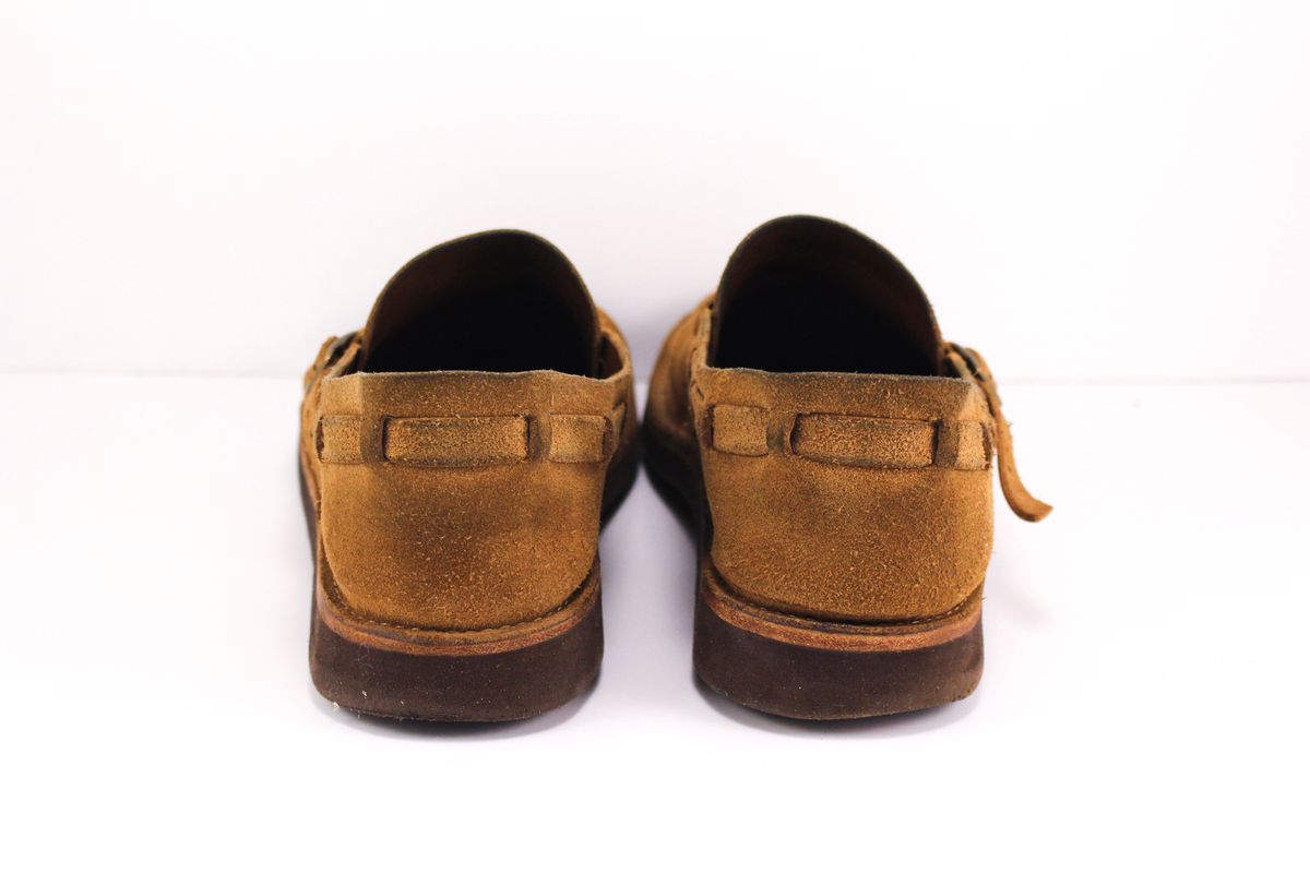 Photo by polishengineering on January 5, 2025 of the Oak Street Bootmakers Country Loafer in Horween Natural Chromexcel Roughout.