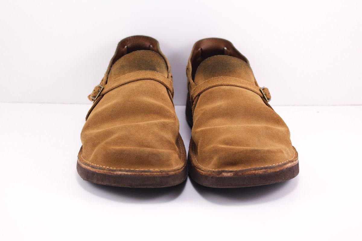 Photo by polishengineering on January 5, 2025 of the Oak Street Bootmakers Country Loafer in Horween Natural Chromexcel Roughout.