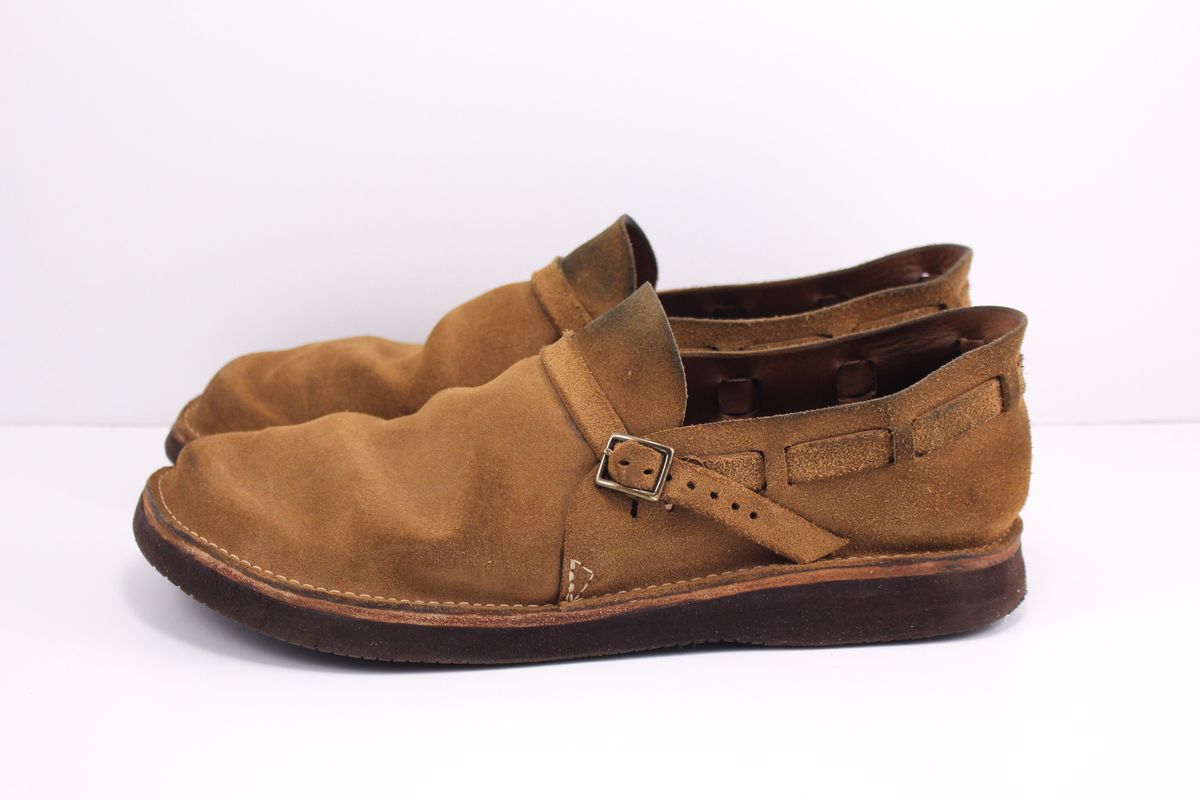 Photo by polishengineering on January 5, 2025 of the Oak Street Bootmakers Country Loafer in Horween Natural Chromexcel Roughout.