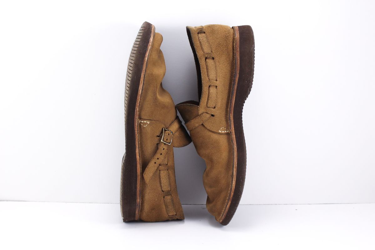 Photo by polishengineering on January 5, 2025 of the Oak Street Bootmakers Country Loafer in Horween Natural Chromexcel Roughout.