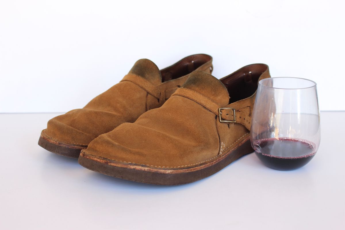 Photo by polishengineering on March 2, 2025 of the Oak Street Bootmakers Country Loafer in Horween Natural Chromexcel Roughout.