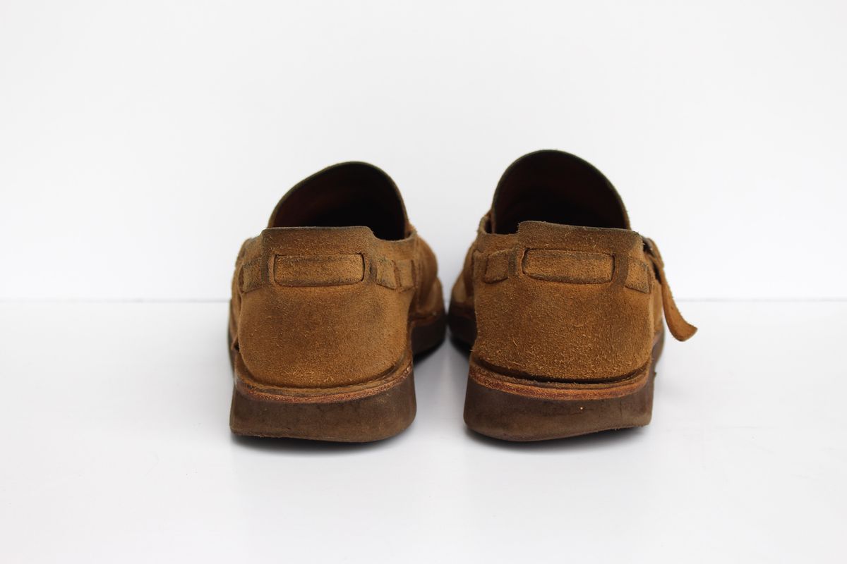 Photo by polishengineering on April 2, 2025 of the Oak Street Bootmakers Country Loafer in Horween Natural Chromexcel Roughout.