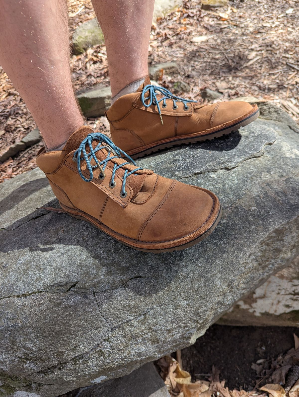 Photo by polishengineering on March 16, 2025 of the Jim Green African Ranger Barefoot Boot in Fudge Crazy Horse.