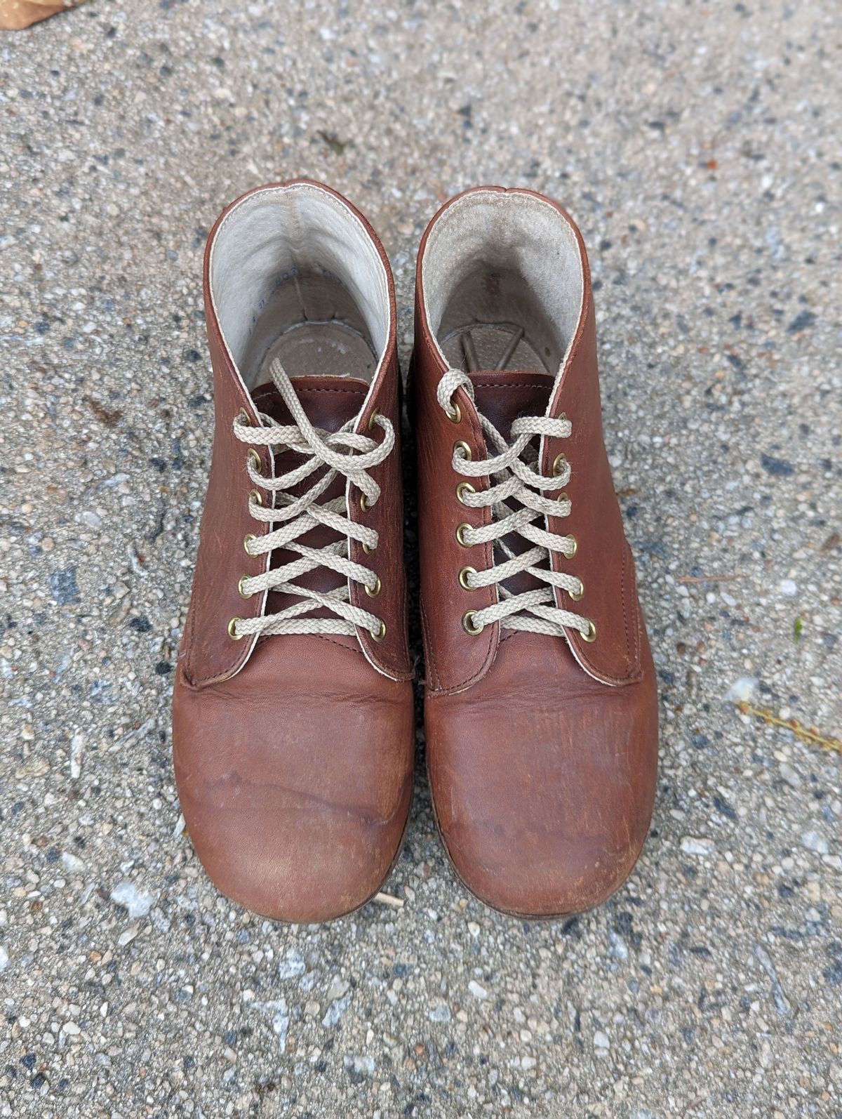 Photo by polishengineering on April 5, 2024 of the Nicks x Zimmerman Kids Work Boots in Seidel 1964 Brown.