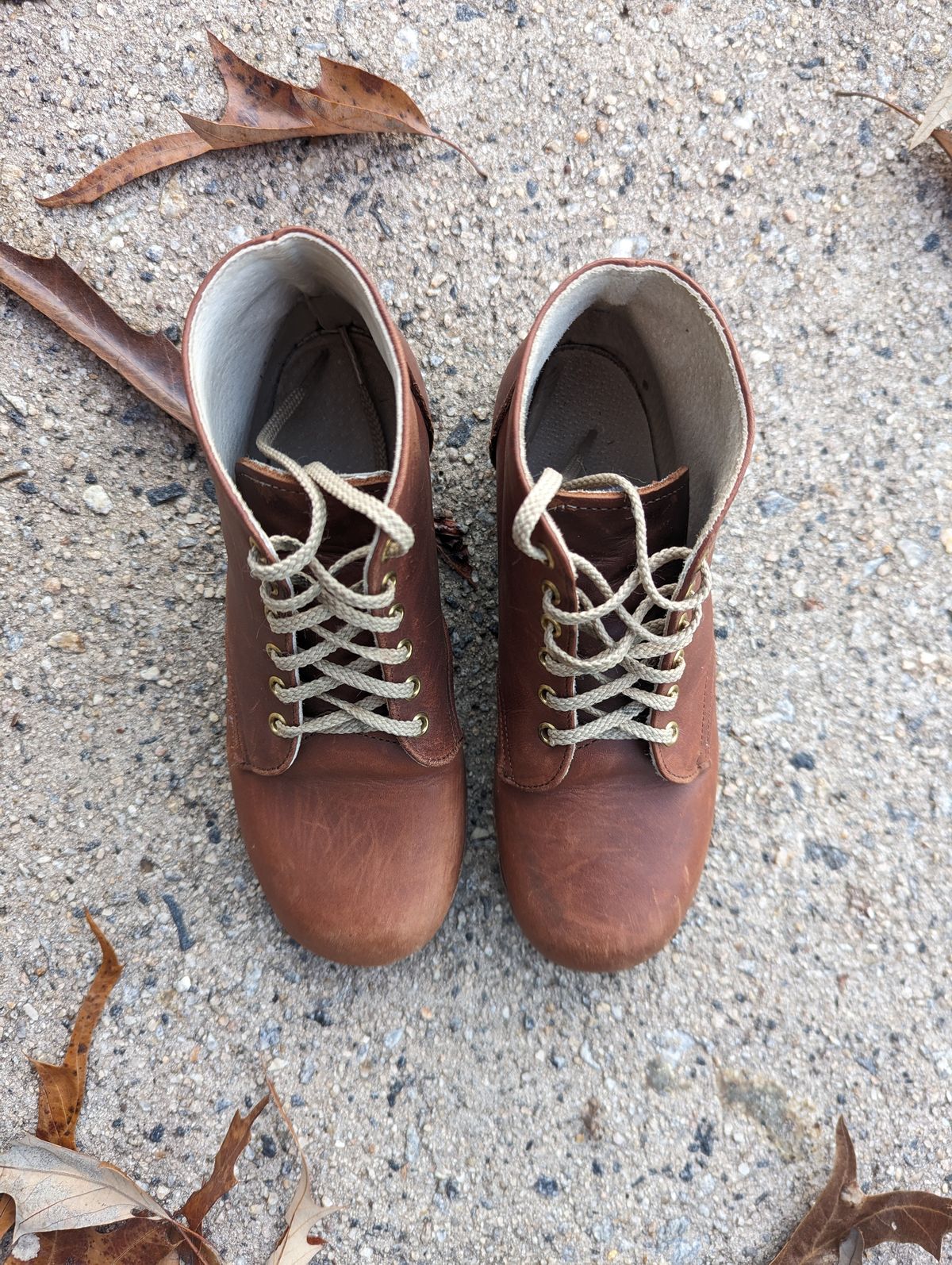 Photo by polishengineering on December 4, 2023 of the Nicks x Zimmerman Kids Work Boots in Seidel 1964 Brown.