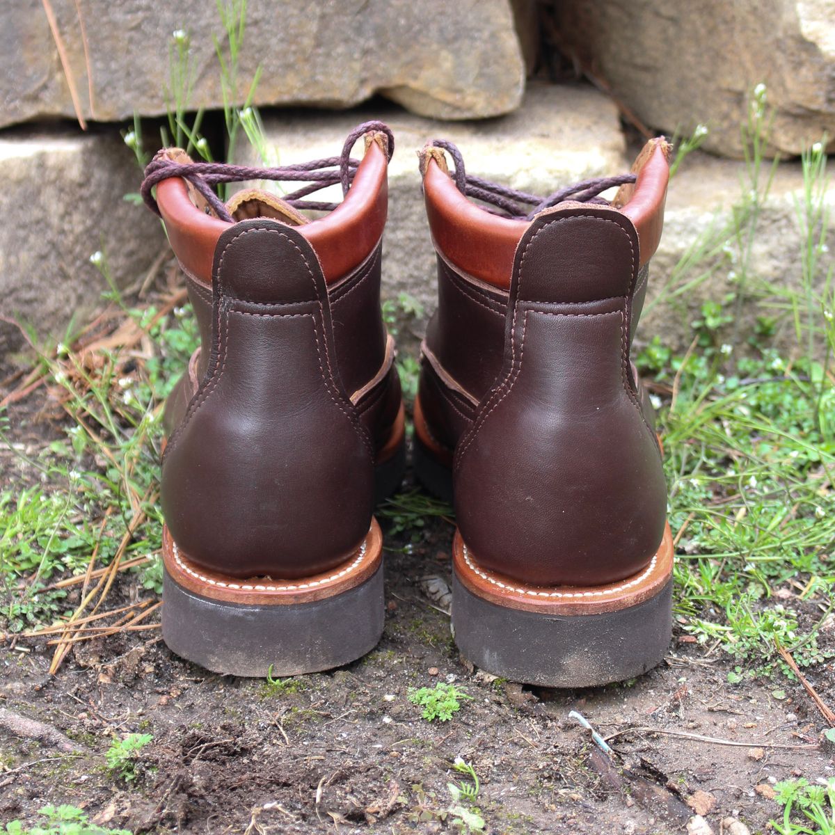 Photo by polishengineering on March 2, 2026 of the Russell Moccasin Co. Premier Chukka in Chocolate.