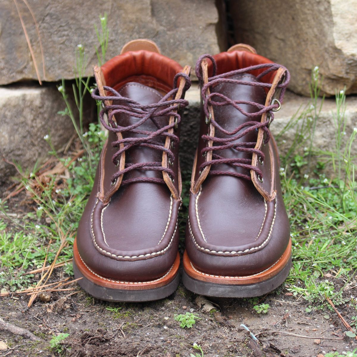 Photo by polishengineering on March 2, 2026 of the Russell Moccasin Co. Premier Chukka in Chocolate.