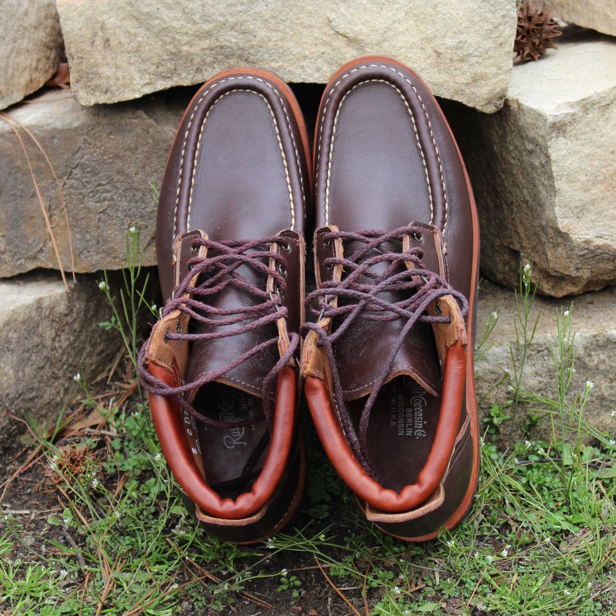 Photo by polishengineering on March 2, 2026 of the Russell Moccasin Co. Premier Chukka in Chocolate.