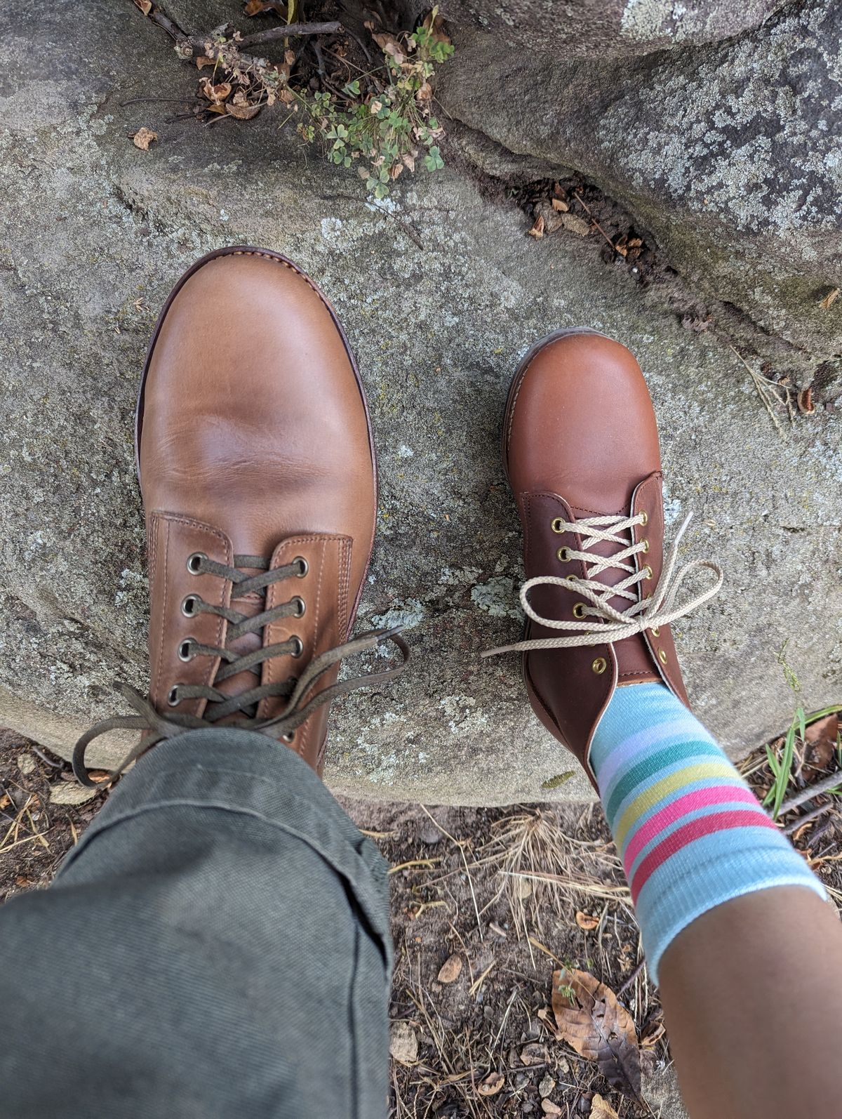Photo by polishengineering on October 1, 2023 of the Oak Street Bootmakers Field Boot in Horween Natural Chromexcel.