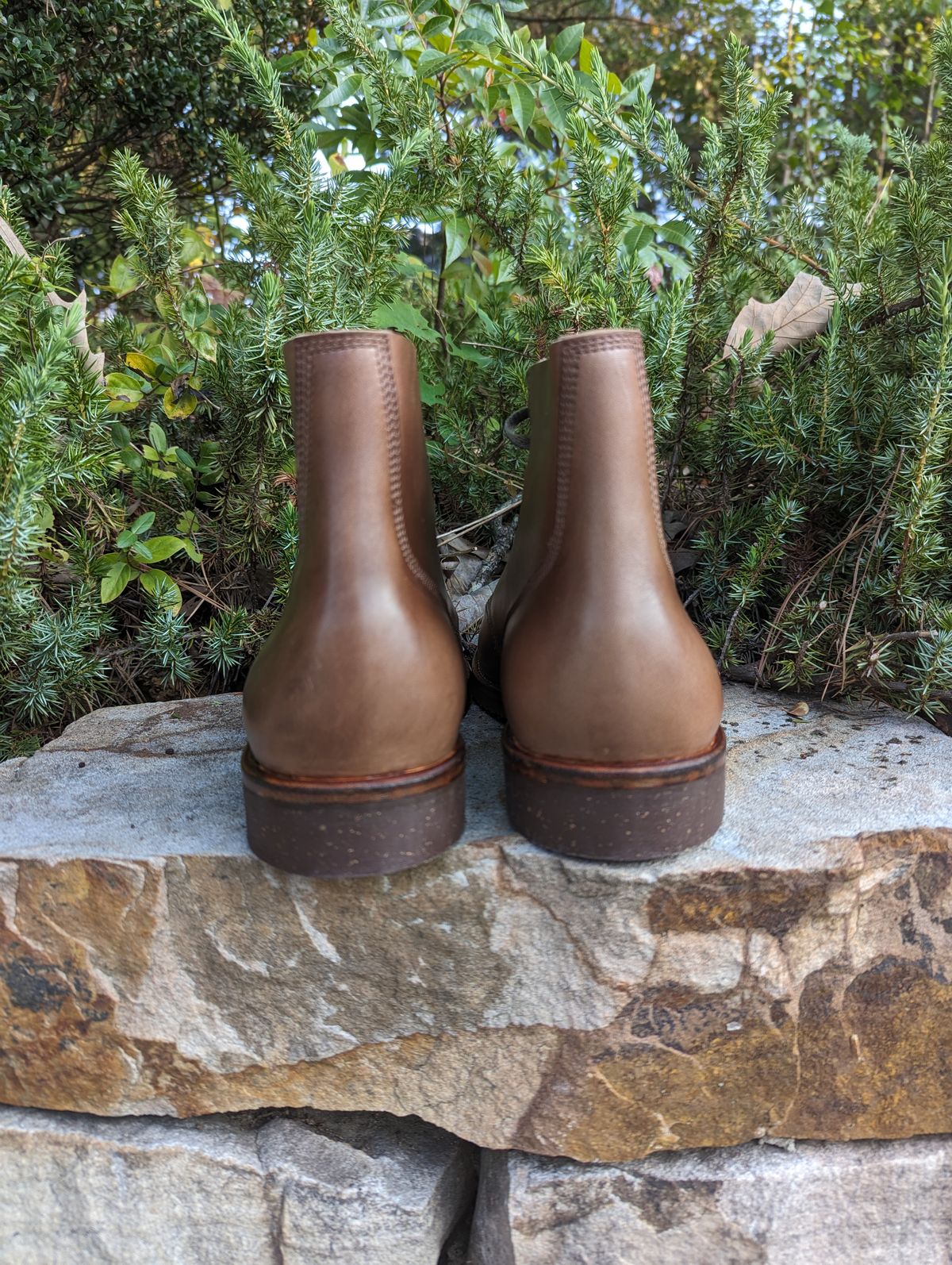 Photo by polishengineering on October 1, 2023 of the Oak Street Bootmakers Field Boot in Horween Natural Chromexcel.