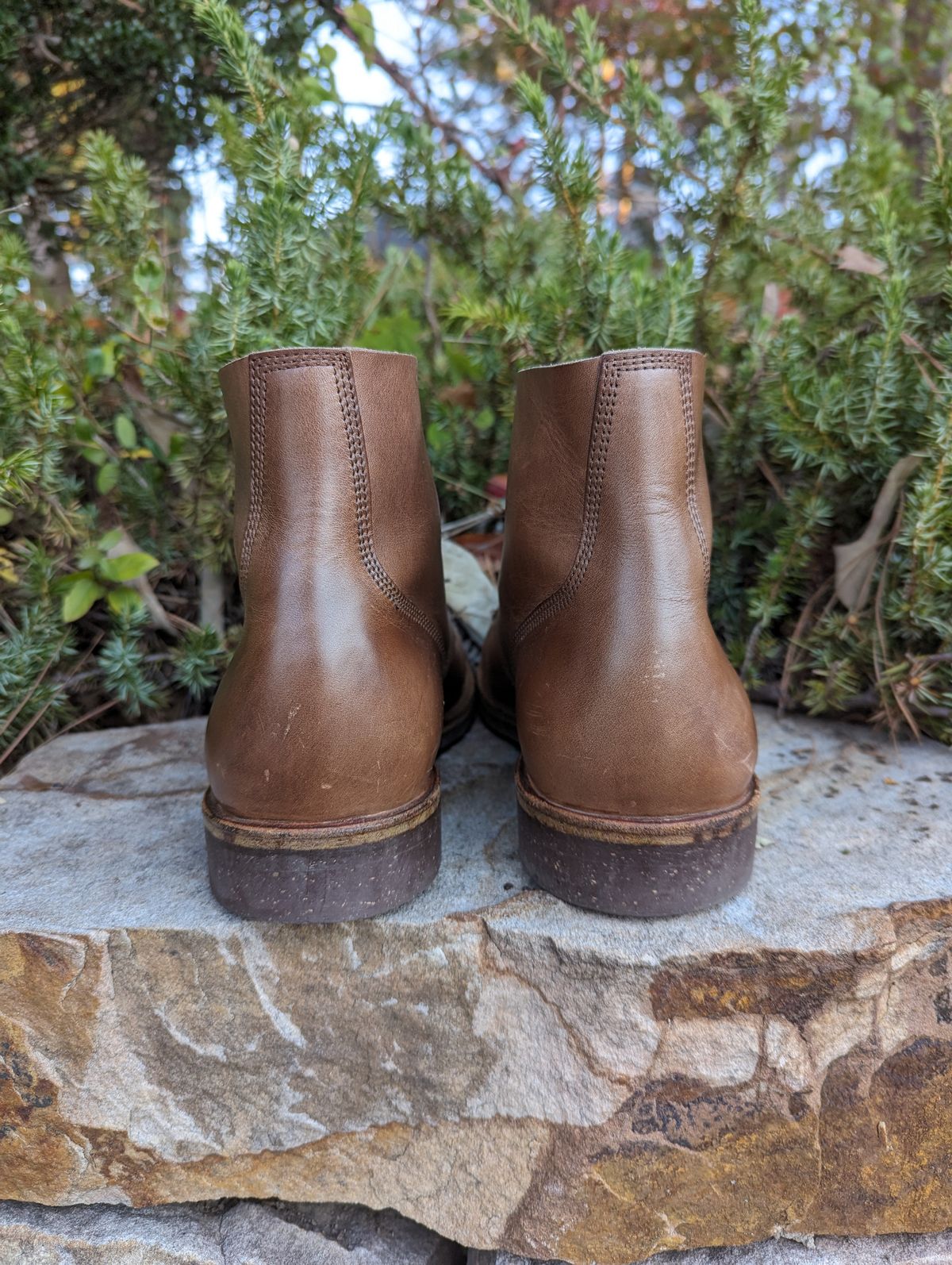 Photo by polishengineering on November 4, 2023 of the Oak Street Bootmakers Field Boot in Horween Natural Chromexcel.
