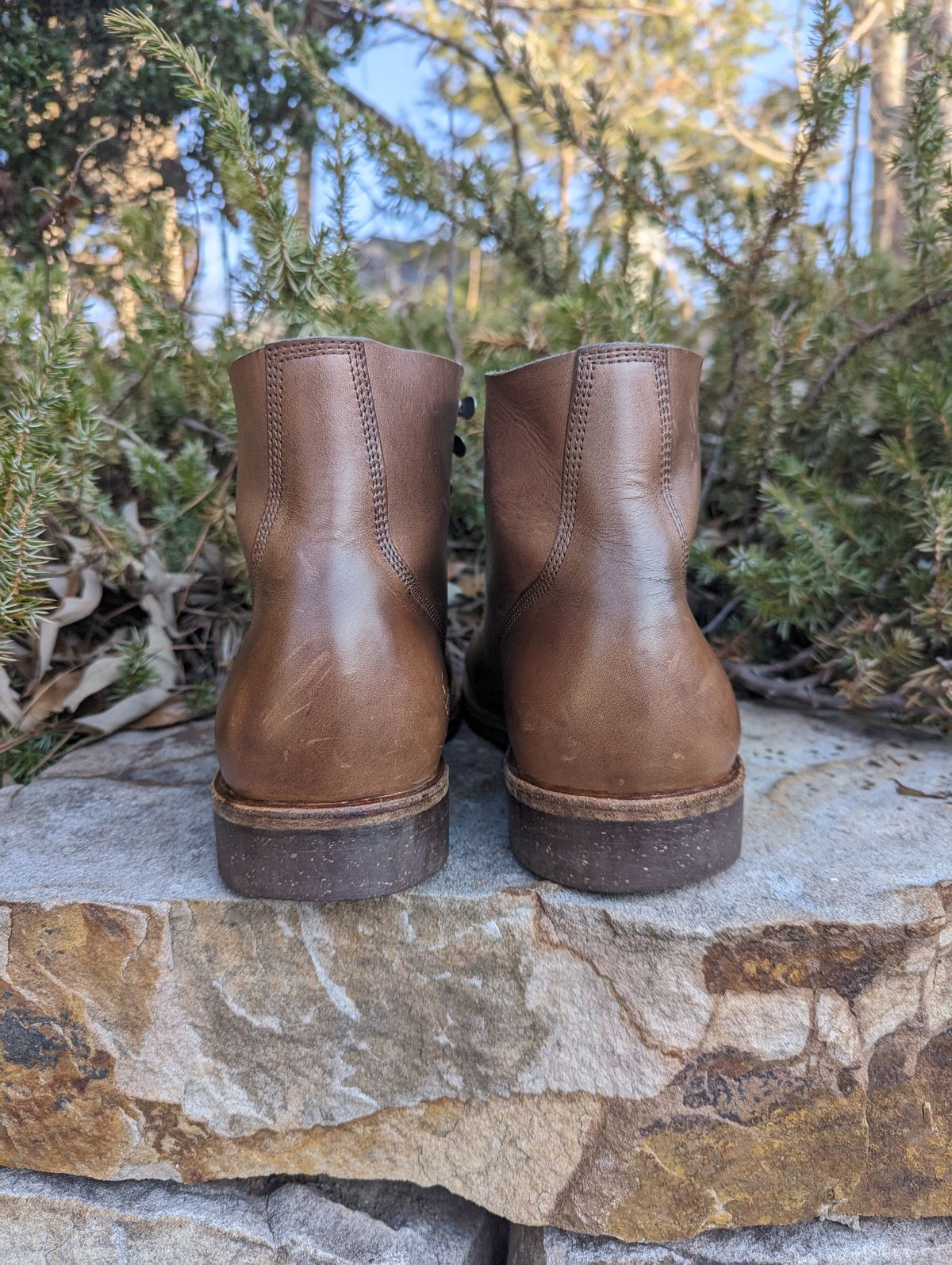 Photo by polishengineering on February 6, 2024 of the Oak Street Bootmakers Field Boot in Horween Natural Chromexcel.