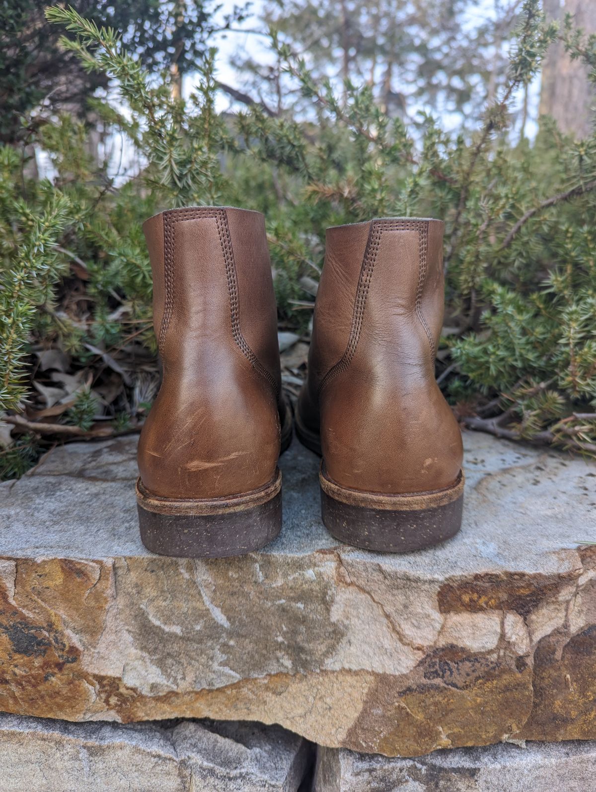 Photo by polishengineering on March 4, 2024 of the Oak Street Bootmakers Field Boot in Horween Natural Chromexcel.