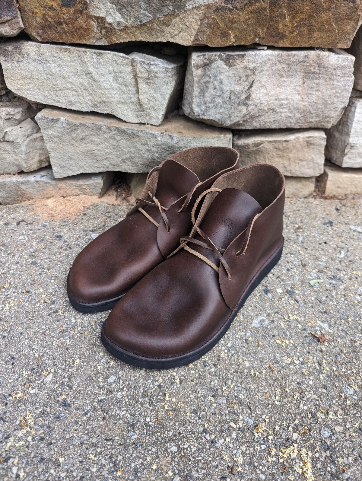 Photo by polishengineering on May 13, 2024 of the Aurora Shoe Co. North Pacific in Horween Brown Chromexcel.