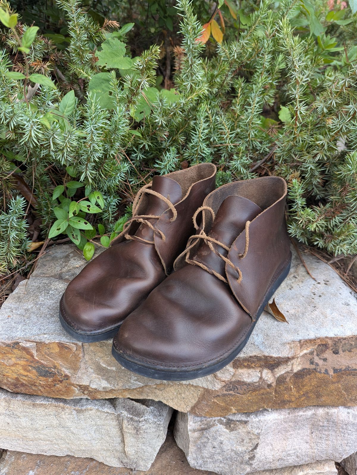 Photo by polishengineering on September 30, 2024 of the Aurora Shoe Co. North Pacific in Horween Brown Chromexcel.