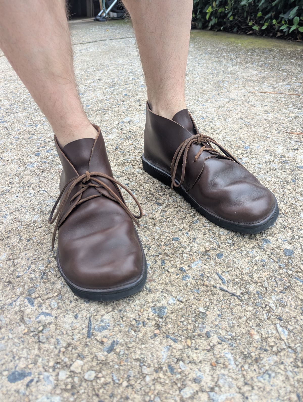 Photo by polishengineering on May 25, 2025 of the Aurora Shoe Co. North Pacific in Horween Brown Chromexcel.