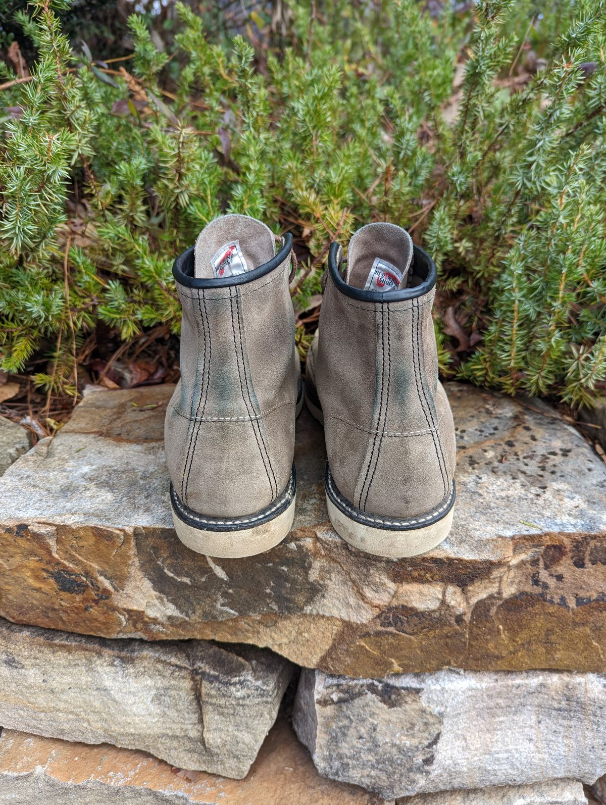 Photo by polishengineering on December 4, 2022 of the Red Wing 6-Inch Classic Moc in S.B. Foot Slate Muleskinner.