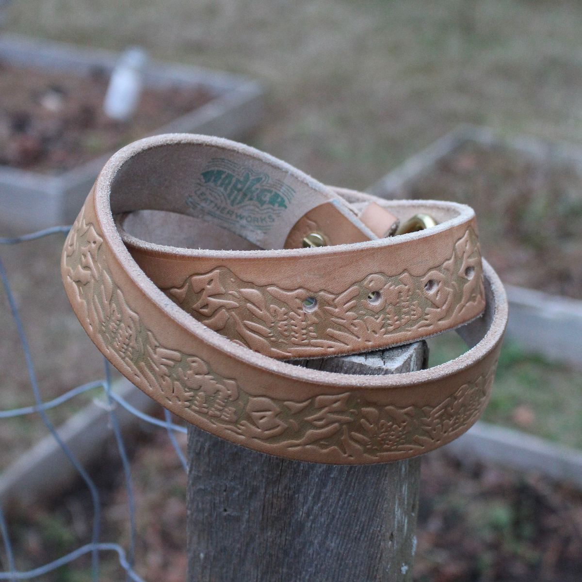 Photo by polishengineering on December 1, 2025 of the Harker Leatherworks Rainier Belt in Bakers Bridle.