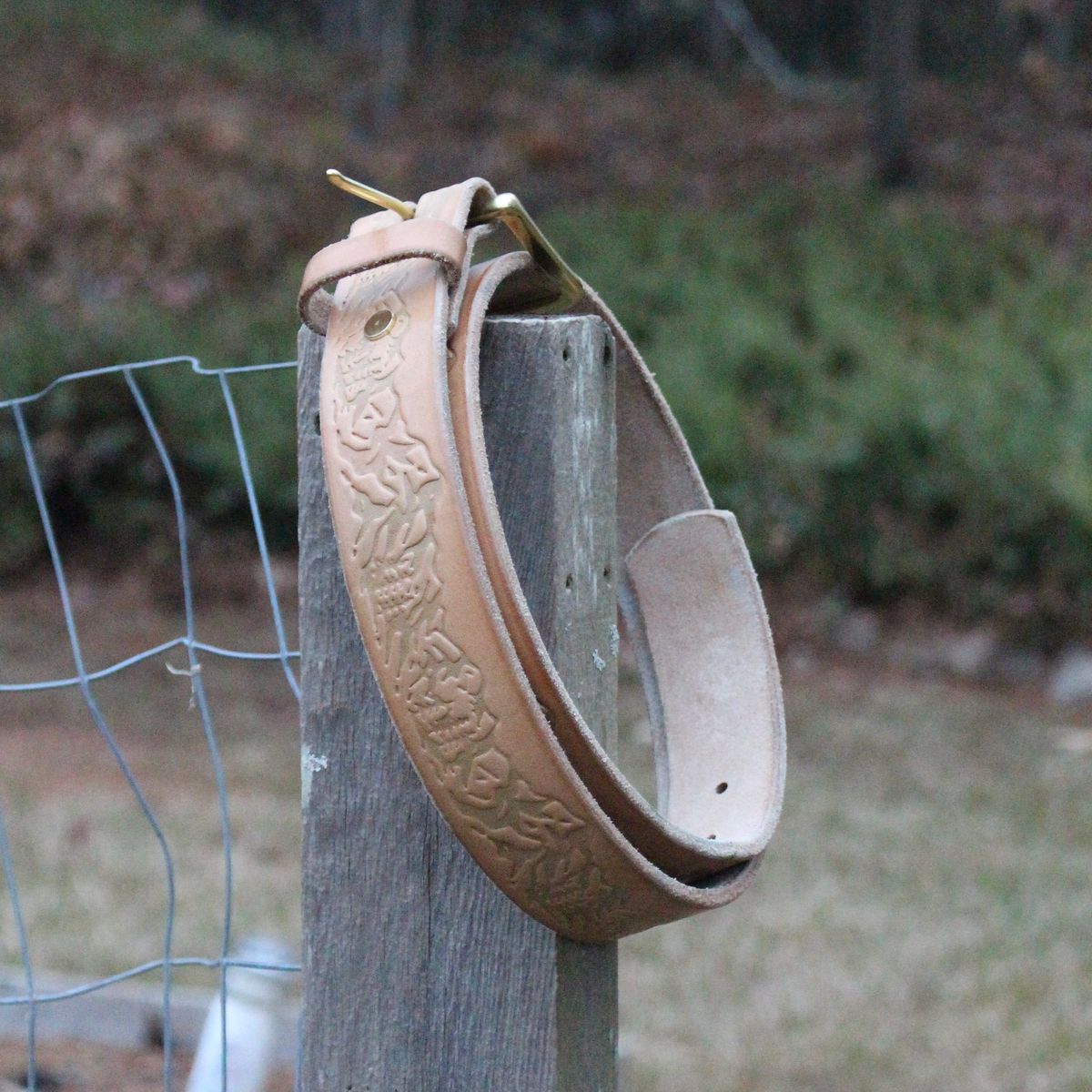 Photo by polishengineering on December 1, 2025 of the Harker Leatherworks Rainier Belt in Bakers Bridle.