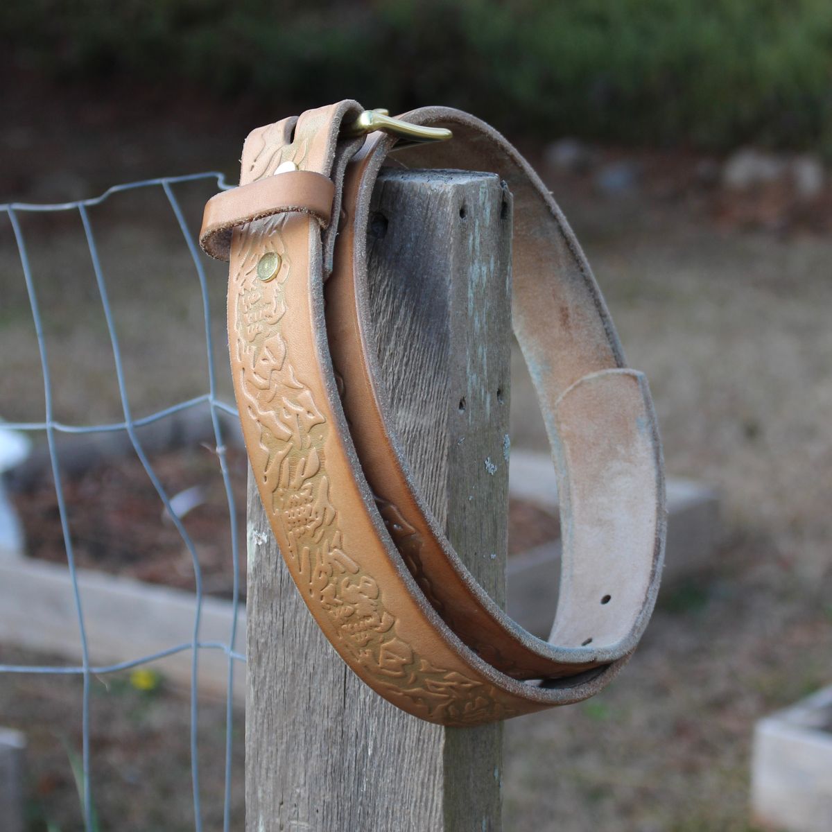 Photo by polishengineering on January 4, 2026 of the Harker Leatherworks Rainier Belt in Bakers Bridle.