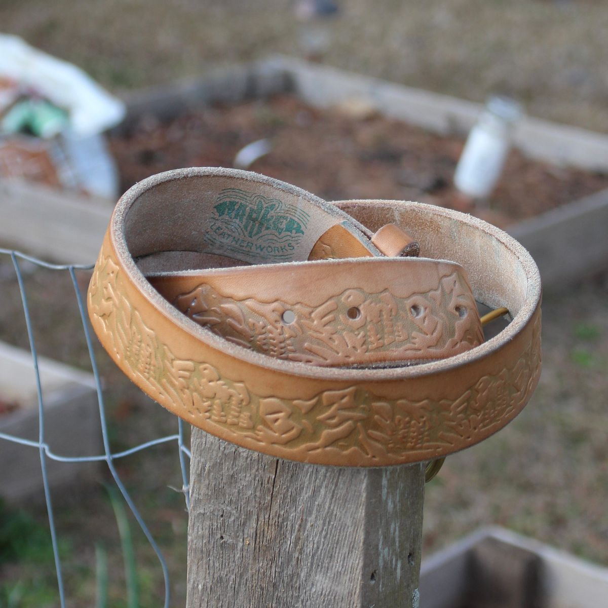 Photo by polishengineering on January 4, 2026 of the Harker Leatherworks Rainier Belt in Bakers Bridle.