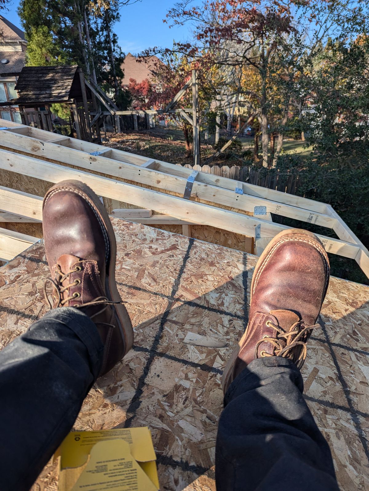 Photo by polishengineering on November 26, 2024 of the Nicks Lace Up Heritage in Horween Tan Waxed Flesh.