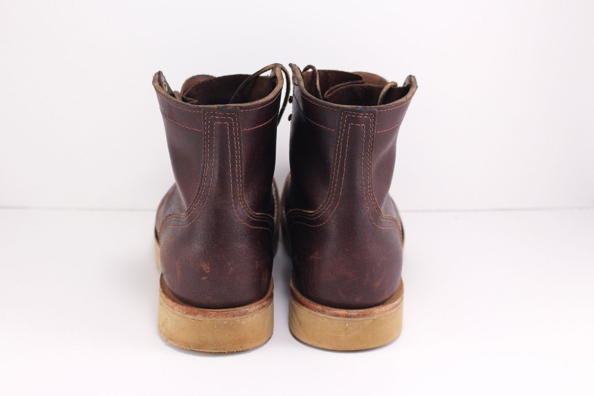 Photo by polishengineering on January 5, 2025 of the Nicks Lace Up Heritage in Horween Tan Waxed Flesh.