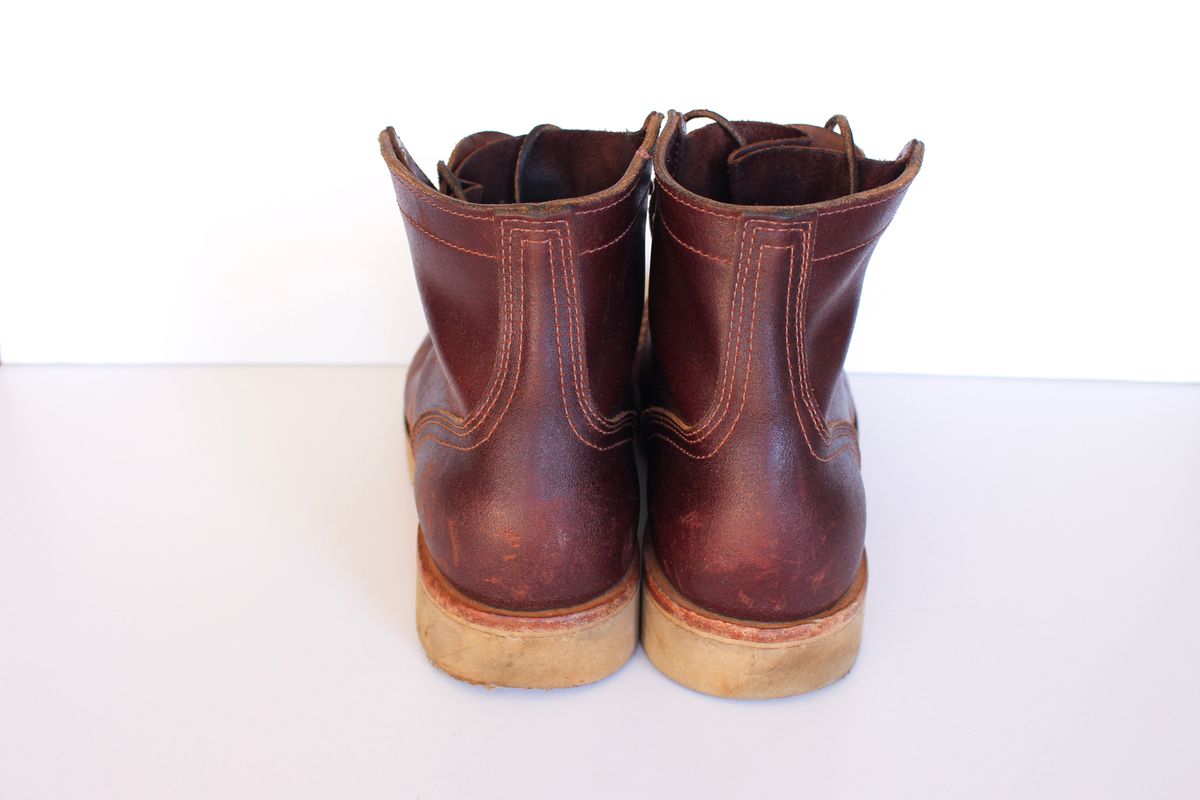 Photo by polishengineering on February 3, 2025 of the Nicks Lace Up Heritage in Horween Tan Waxed Flesh.