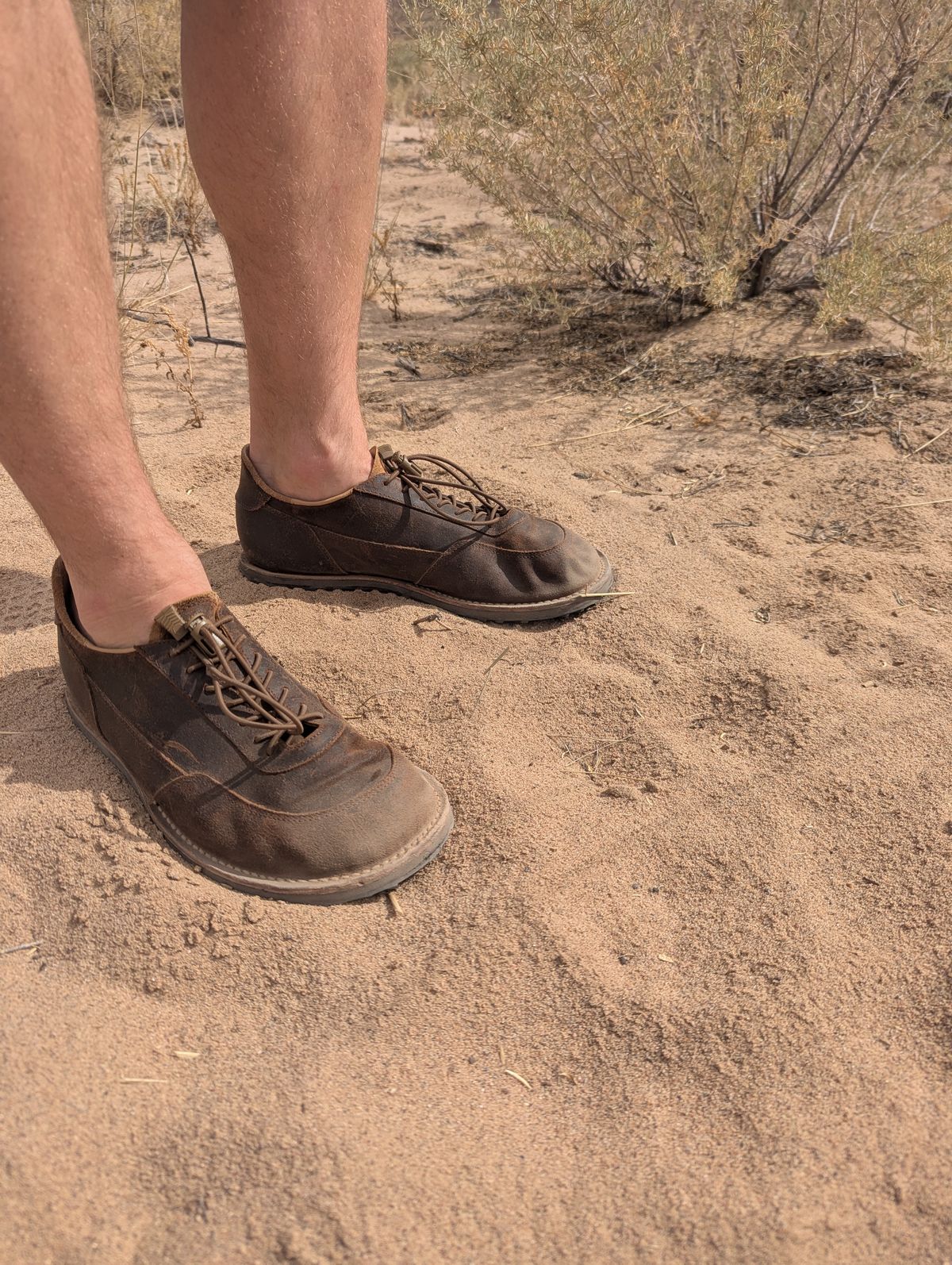 Photo by polishengineering on August 19, 2025 of the Turriff Functional Footwear C-01 Anatomical Outdoor Trail Shoe in C.F. Stead Prairie Waxy Commander.