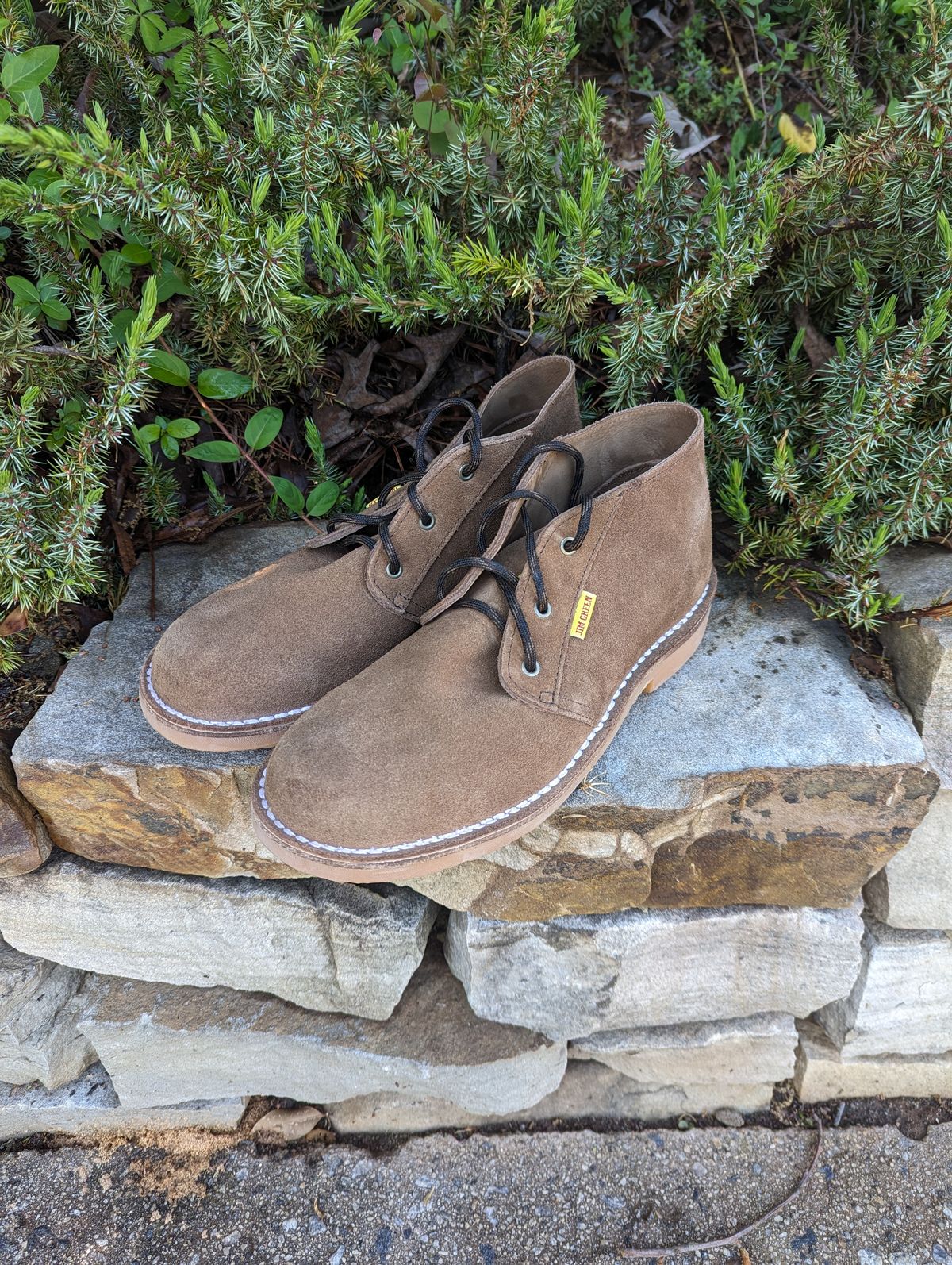 Photo by polishengineering on April 21, 2024 of the Jim Green Vellie in Chestnut Tan Full Grain.