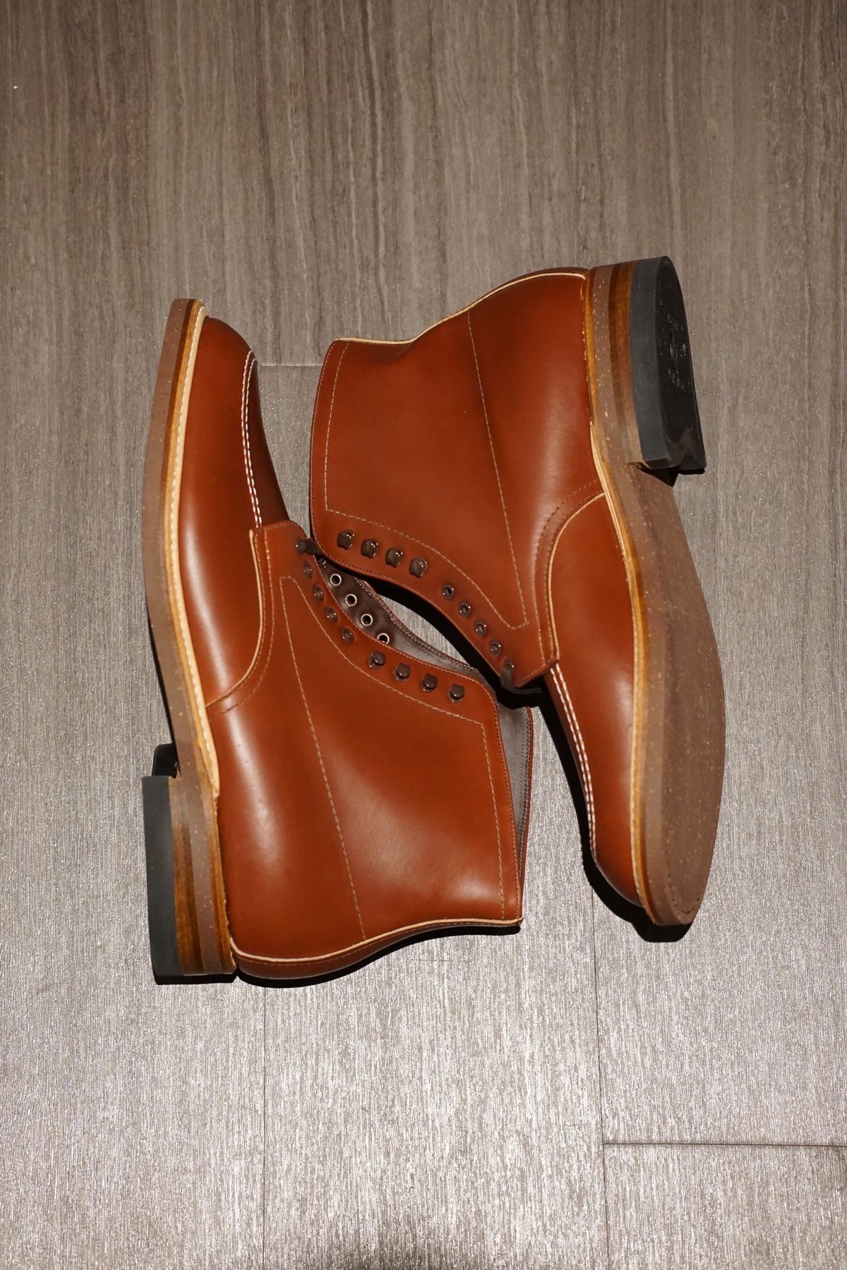 Photo by selvedgeline on October 1, 2022 of the Alden Indy Boot in Unknown Material.