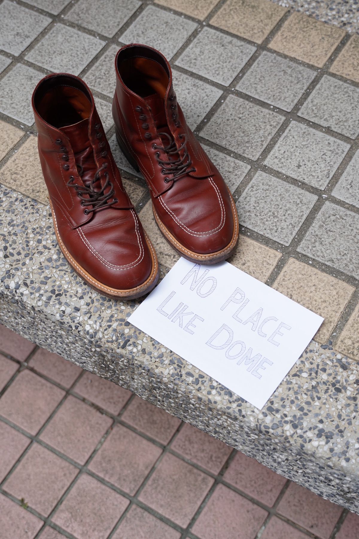 Photo by selvedgeline on November 4, 2022 of the Alden Indy Boot in Unknown Material.