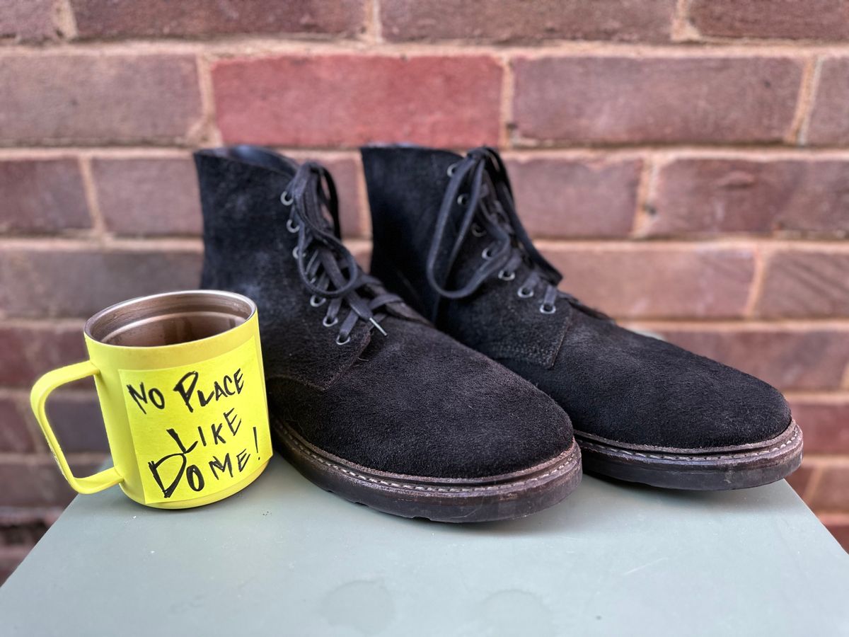 Photo by TheGiuce on November 4, 2022 of the Oak Street Bootmakers Field Boot in Seidel Black Oiled Congo Shrunken Bison Roughout.