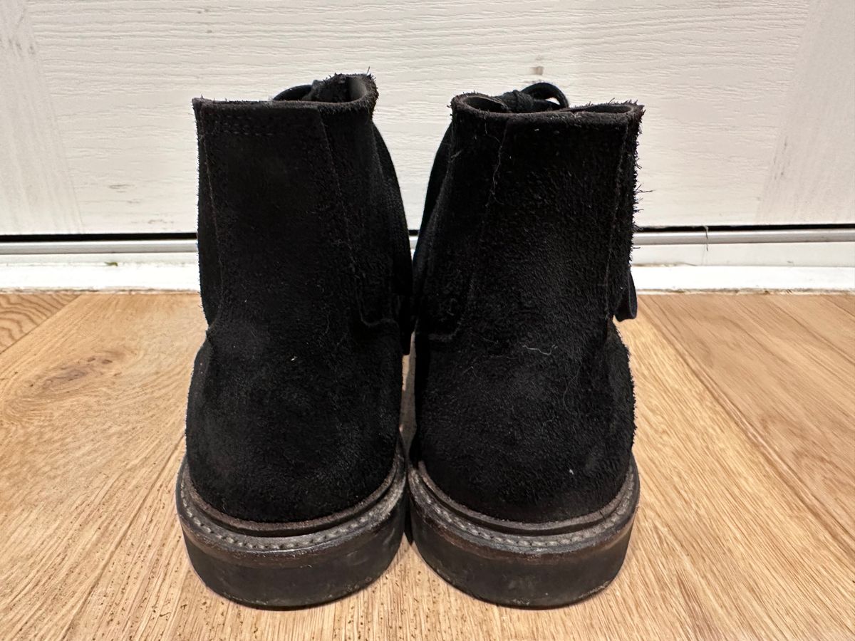 Photo by TheGiuce on January 5, 2023 of the Oak Street Bootmakers Field Boot in Seidel Black Oiled Congo Shrunken Bison Roughout.