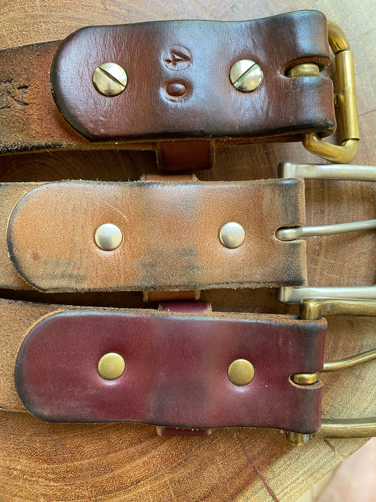Photo by Hellraysaz on August 14, 2025 of the Nicks Belt in Wickett & Craig Medium Brown English Bridle.