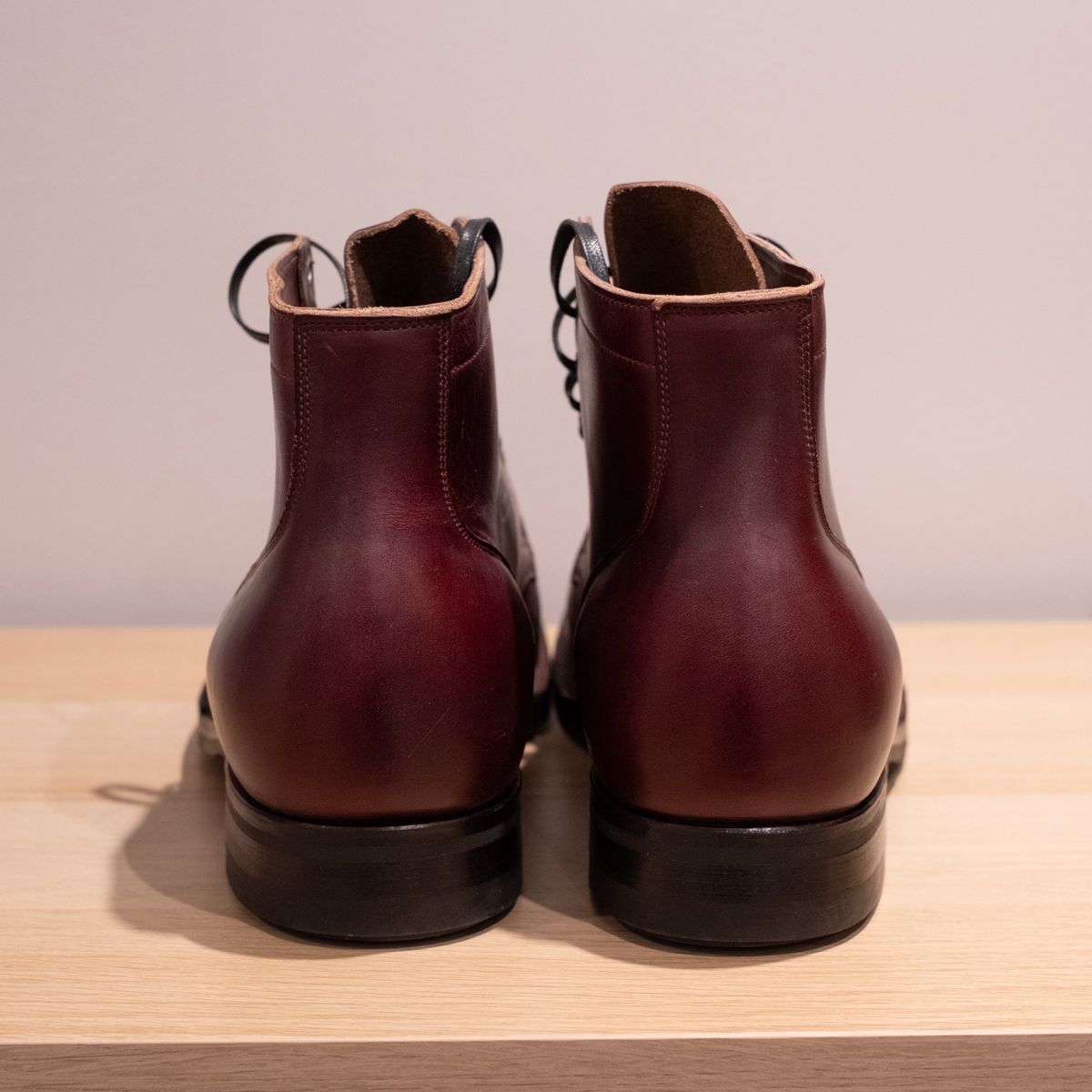 Photo by Long on October 2, 2023 of the Viberg Service Boot in Horween Color 8 Chromexcel.
