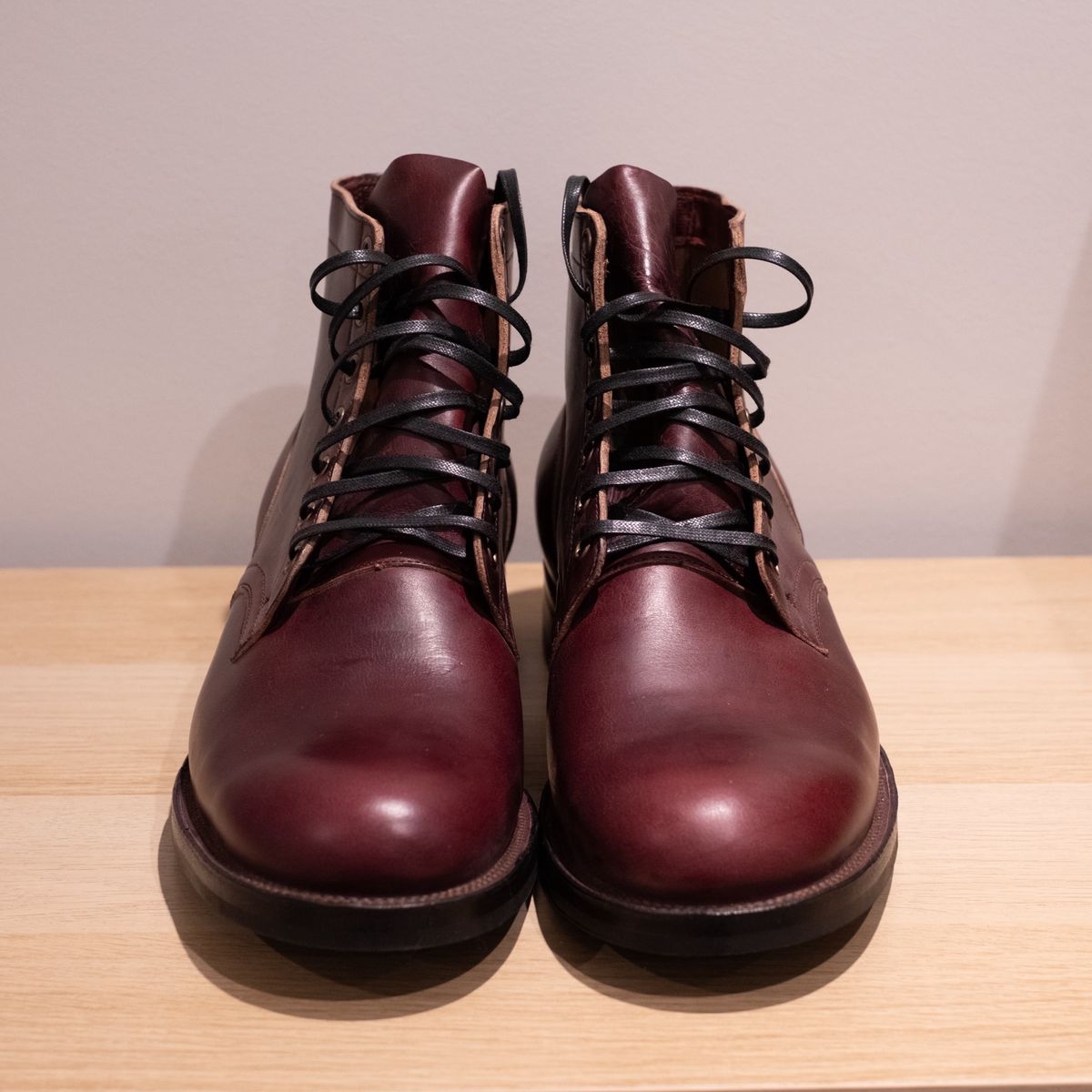 Photo by Long on October 2, 2023 of the Viberg Service Boot in Horween Color 8 Chromexcel.