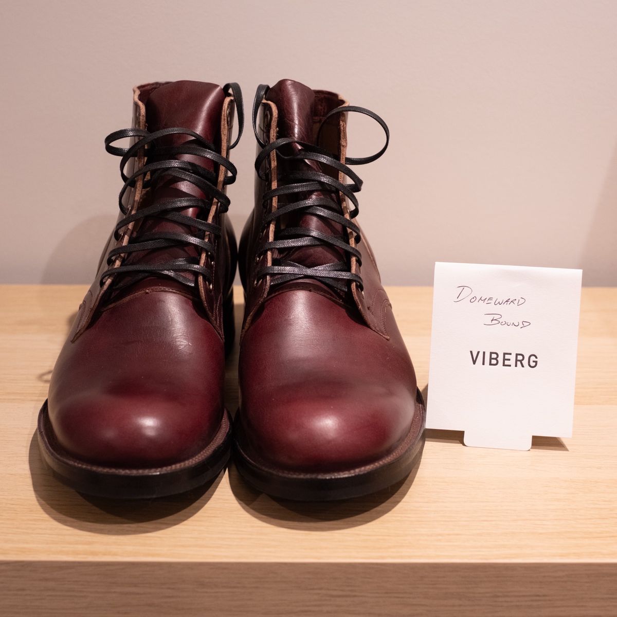 Photo by Long on October 2, 2023 of the Viberg Service Boot in Horween Color 8 Chromexcel.