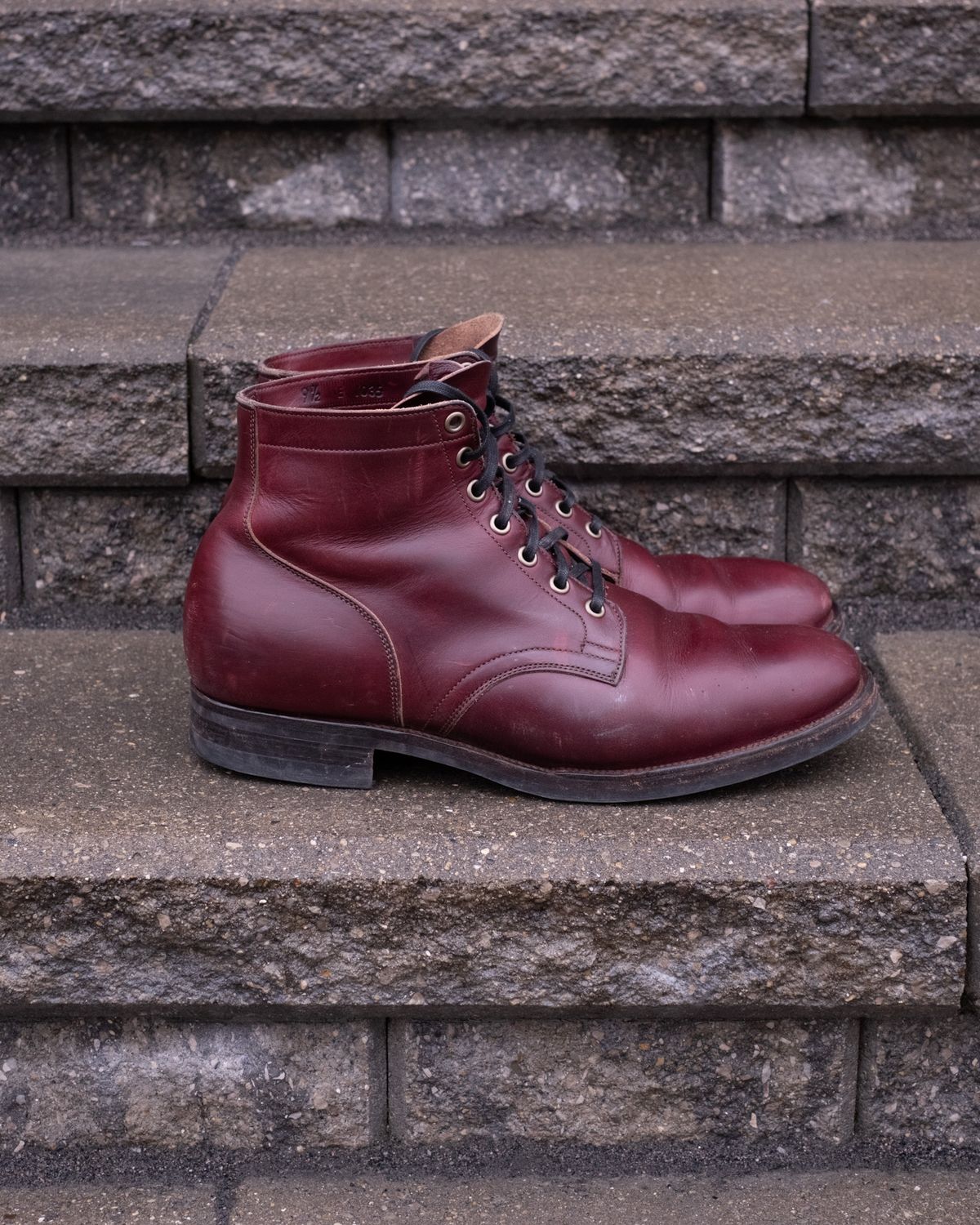 Photo by Long on December 2, 2023 of the Viberg Service Boot in Horween Color 8 Chromexcel.