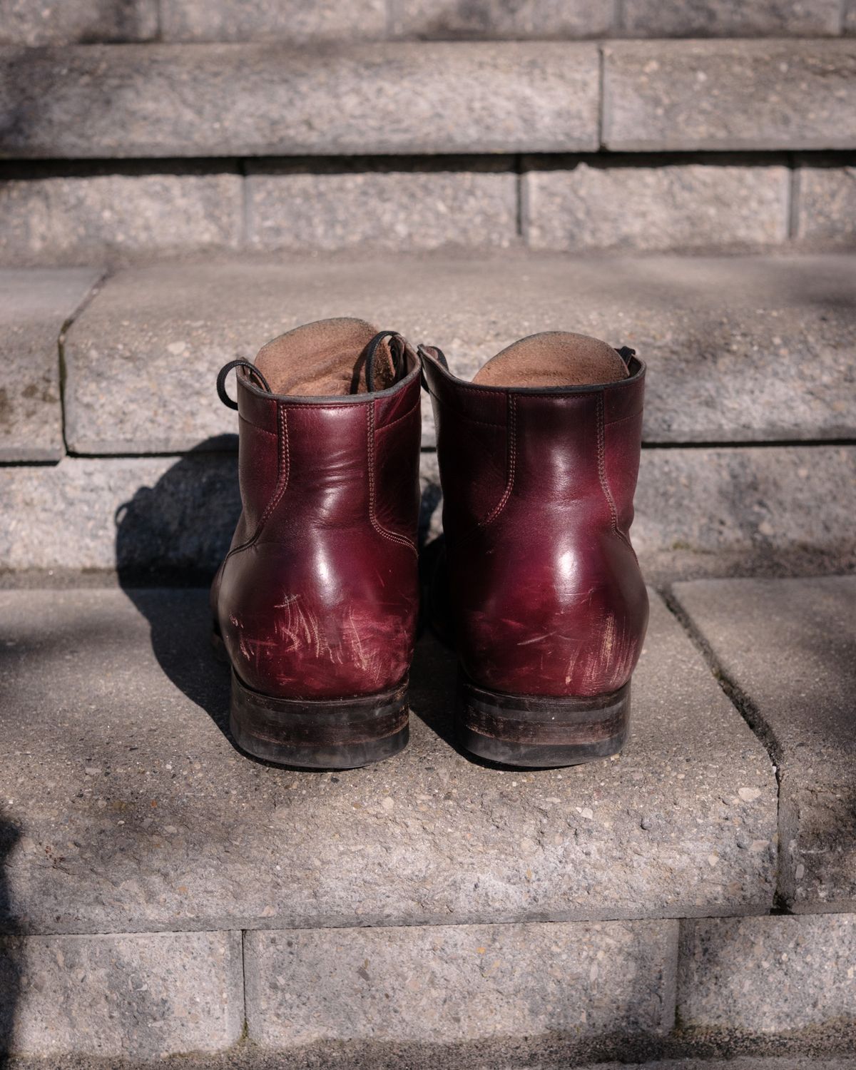 Photo by Long on February 4, 2024 of the Viberg Service Boot in Horween Color 8 Chromexcel.