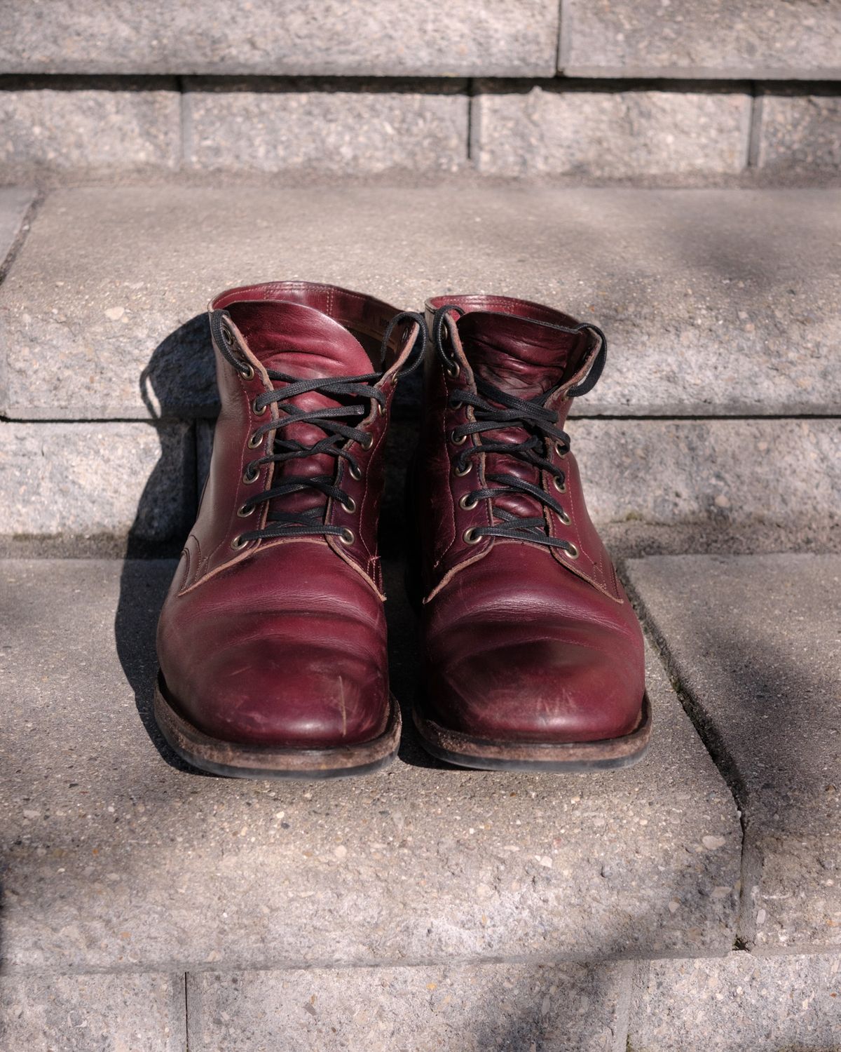Photo by Long on February 4, 2024 of the Viberg Service Boot in Horween Color 8 Chromexcel.