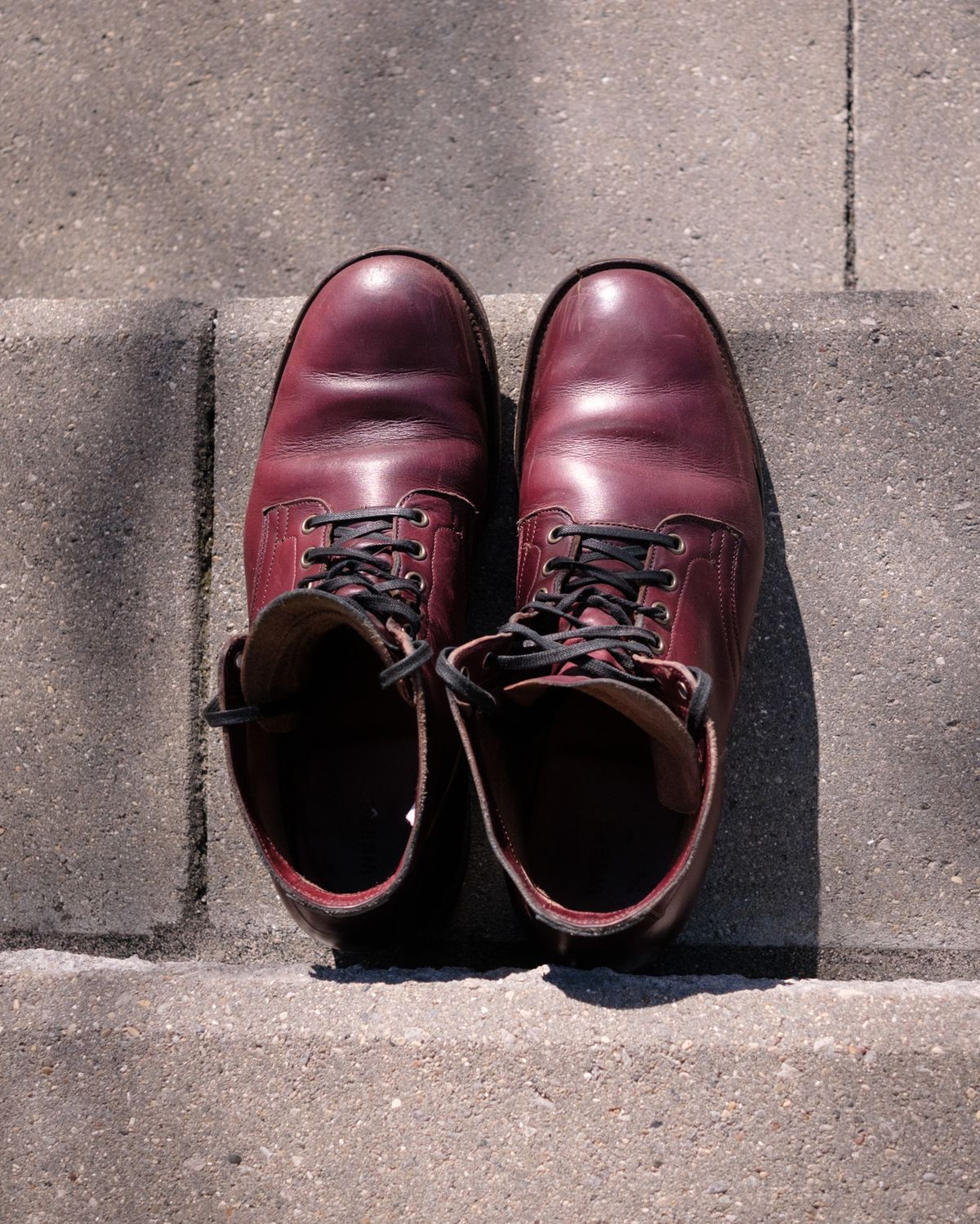 Photo by Long on February 4, 2024 of the Viberg Service Boot in Horween Color 8 Chromexcel.