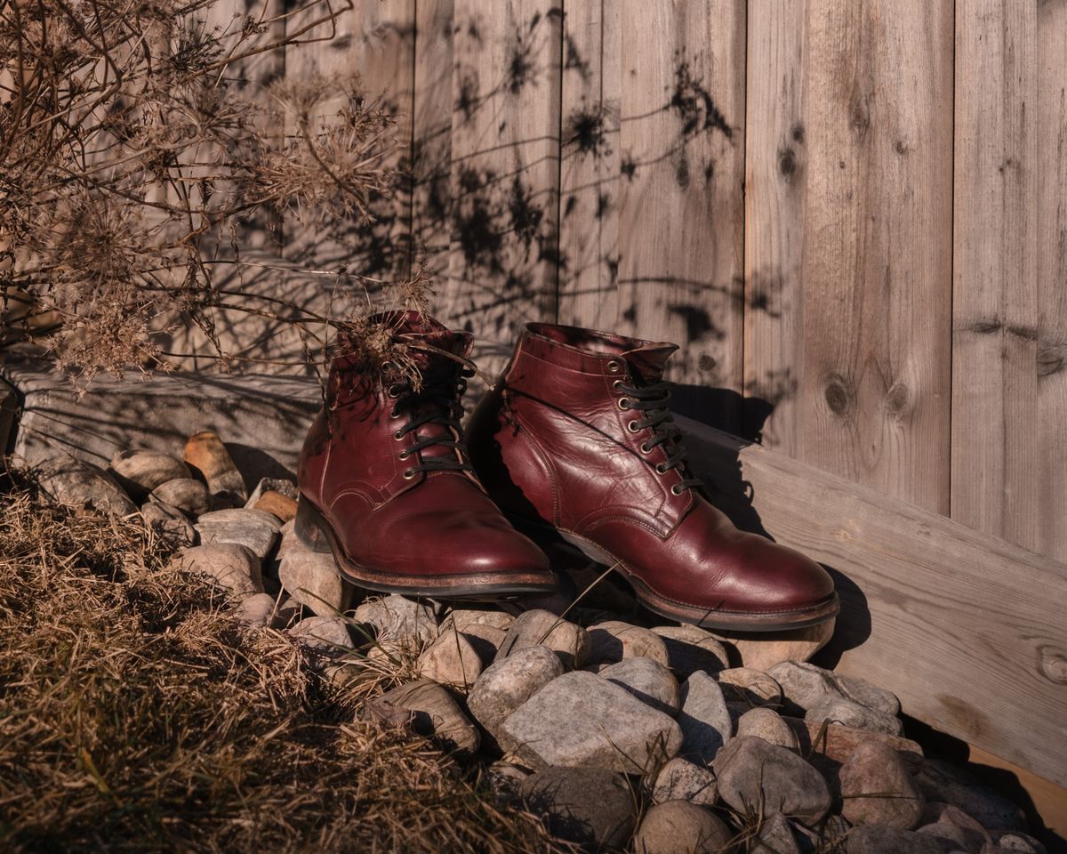 Photo by Long on February 6, 2024 of the Viberg Service Boot in Horween Color 8 Chromexcel.