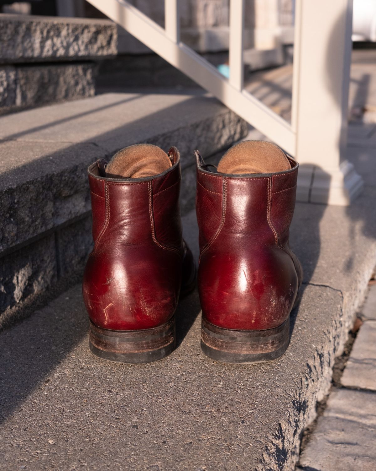 Photo by Long on March 5, 2024 of the Viberg Service Boot in Horween Color 8 Chromexcel.
