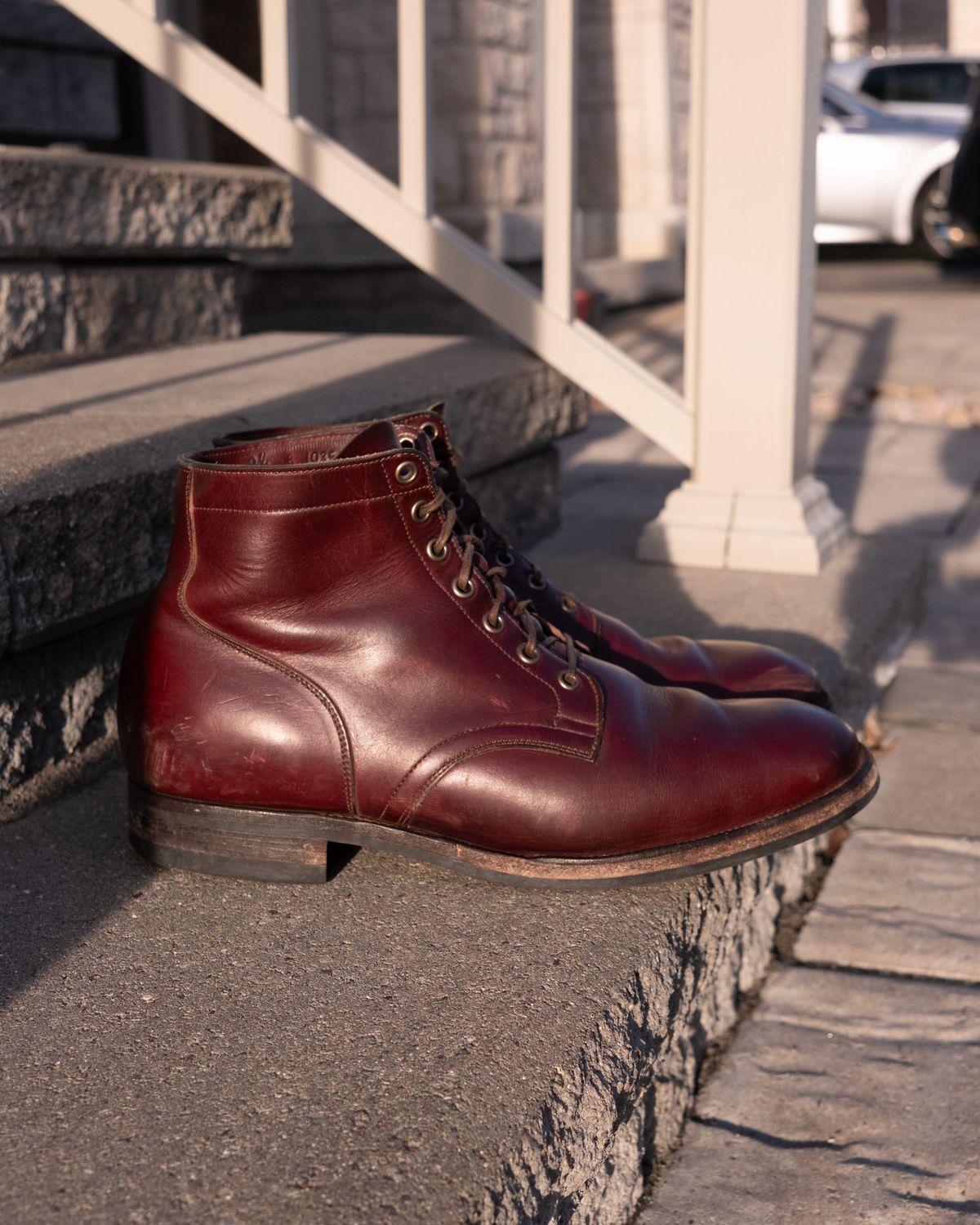 Photo by Long on March 5, 2024 of the Viberg Service Boot in Horween Color 8 Chromexcel.